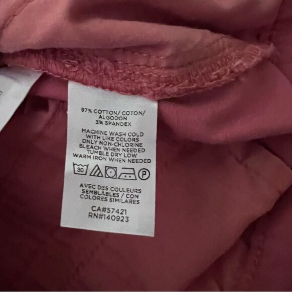 🆕 LOFT Orange Frayed Girlfriend Chinos size 8 - Picture 6 of 8